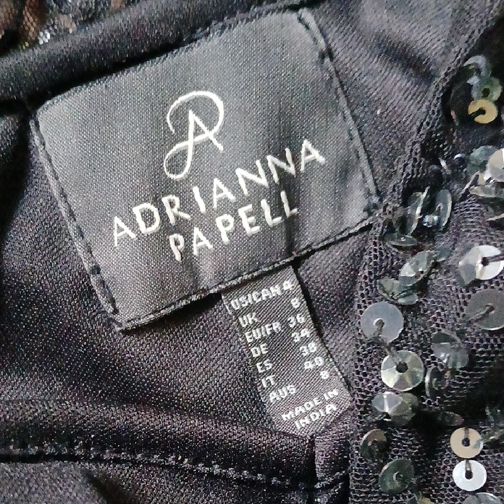 Adrianna Papell Sequin Coktail Dress - Picture 10 of 11